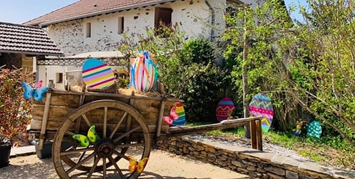 Vacances de Paques à la ferme en gîte dans le Lot